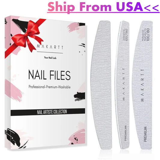 Makartt Double Sided Emery Files for Acrylic Nails and Extensions