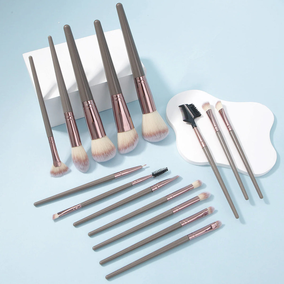 20Pcs Makeup Brushes Set Soft Synthetic Fiber Foundation Eyeshadow Blending Blush Powder Contour Beauty Tool