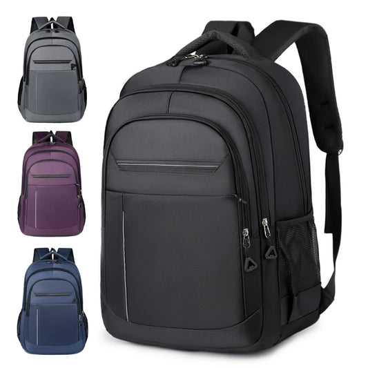 Backpack Large Capacity Multi-pocket Durable Oxford Fabric Adjustable Straps Business Travel Unisex Casual Minimalist