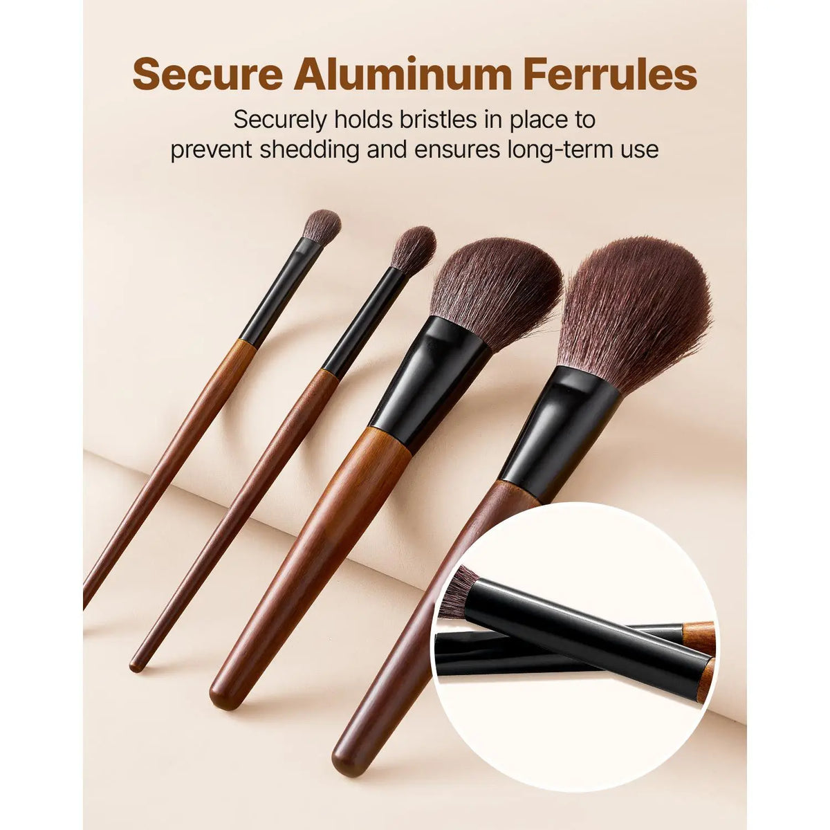 VEVOR Professional Makeup Brush Set with Soft Bristles for Flawless Blending