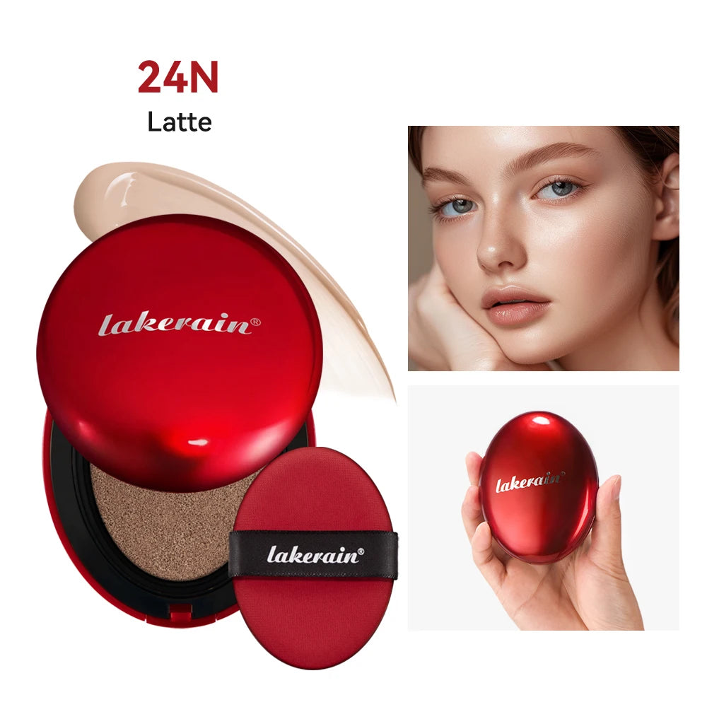 Long-Lasting Waterproof Air Cushion Foundation Sunscreen Lightweight Translucent Full Coverage Quick Daily Facial Makeup Glow